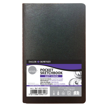 Skizzenbuch Pocket - 48 Seiten 100 g/qm Softcover. Skizzenbuch Pocket - 48 Seiten 100 g/qm Softcover. - Bild-Darstellung des Produktes 1