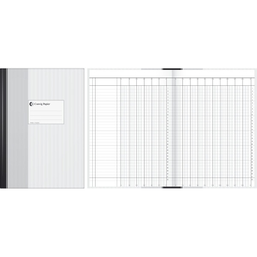Spaltenbuch - 16 Spalten A4 96 Blatt. Spaltenbuch - 16 Spalten A4 96 Blatt. - Bild-Darstellung des Produktes 1