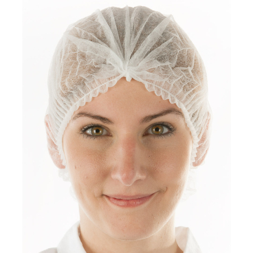 HYGOBASE Eco Klipphaube, Ø 60 cm 1 Karton = 10 x 100 Stück = 1.000 Stück,weiß - Bild-Darstellung des Produktes 1