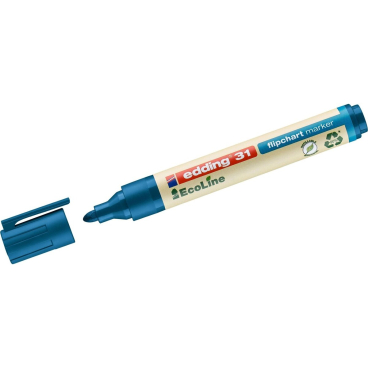 Flipchartmarker edding 31 EcoLine nachfüllbar 1,5-3mm blau Flipchartmarker edding 31 EcoLine nachfüllbar 1,5-3mm blau - Bild-Darstellung des Produktes 1