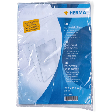 Ausweishüllen 220x310mm für Dokumente A4 VE=10 Stück Ausweishüllen 220x310mm für Dokumente A4 VE=10 Stück - Bild-Darstellung des Produktes 1