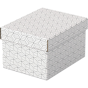 Aufbewahrungsbox Home Klein mit Deckel Wellpappe VE=3 Stück weiß Aufbewahrungsbox Home Klein mit Deckel Wellpappe VE=3 Stück weiß - Bild-Darstellung des Produktes 1