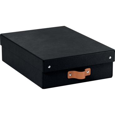 Archivbox Puro Mittel Flach mit Deckel schwarz 2 Stück Archivbox Puro Mittel Flach mit Deckel schwarz 2 Stück - Bild-Darstellung des Produktes 1