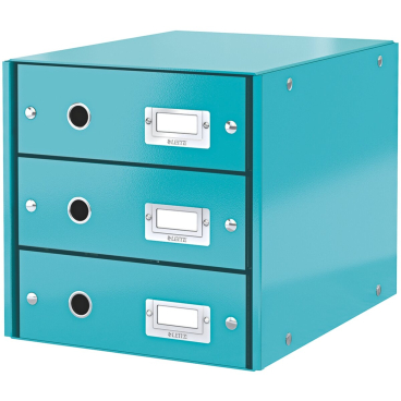 Schubladenbox 3 Fächer Karton eisblau Schubladenbox 3 Fächer Karton eisblau - Bild-Darstellung des Produktes 1