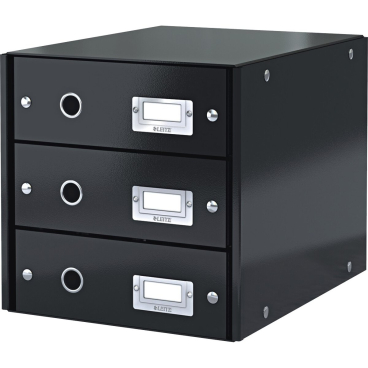 Schubladenbox 3 Fächer Karton schwarz Schubladenbox 3 Fächer Karton schwarz - Bild-Darstellung des Produktes 1