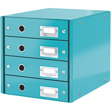 Schubladenbox 4 Fächer Karton eisblau Schubladenbox 4 Fächer Karton eisblau - Bild-Darstellung des Produktes 1