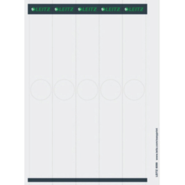 Ordnerrückenschilder f. Hängeordner 34x279mm selbstklebend PC-beschriftbar VE=125 Stück weiß Ordnerrückenschilder f. Hängeordner 34x279mm selbstklebend PC-beschriftbar VE=125 Stück weiß - Bild-Darstellung des Produktes 1