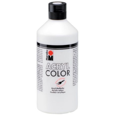 Acrylfarbe Color - weiß 500 ml. Acrylfarbe Color - weiß 500 ml. - Bild-Darstellung des Produktes 1