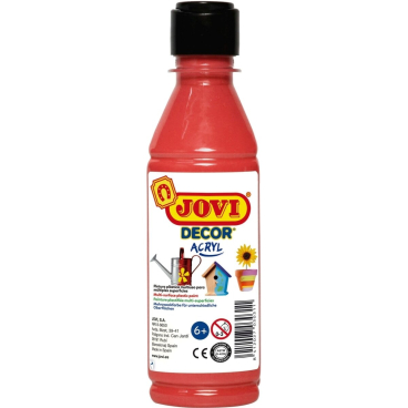 Acrylfarbe Jovidecor zinnoberrot 250ml Flasche Acrylfarbe Jovidecor zinnoberrot 250ml Flasche - Bild-Darstellung des Produktes 1