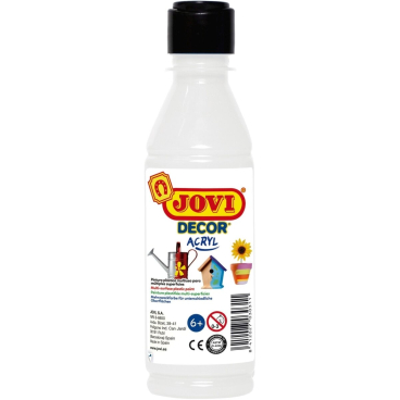 Acrylfarbe Jovicolor weiß 250ml Flasche Acrylfarbe Jovicolor weiß 250ml Flasche - Bild-Darstellung des Produktes 1