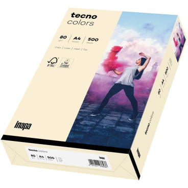 Multifunktionspapier tecno colors A4 80g/qm VE=500 Blatt hellchamois Multifunktionspapier tecno colors A4 80g/qm VE=500 Blatt hellchamois - Bild-Darstellung des Produktes 1