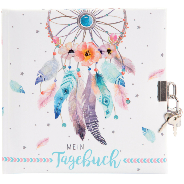 Tagebuch Traumfänger - 96 Seiten 16,5 x 16,5 cm. Tagebuch Traumfänger - 96 Seiten 16,5 x 16,5 cm. - Bild-Darstellung des Produktes 1