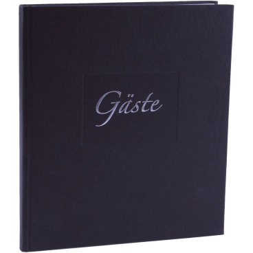 Gästebuch Seda - 23 x 25 cm 176 Seiten schwarz. Gästebuch Seda - 23 x 25 cm 176 Seiten schwarz. - Bild-Darstellung des Produktes 1