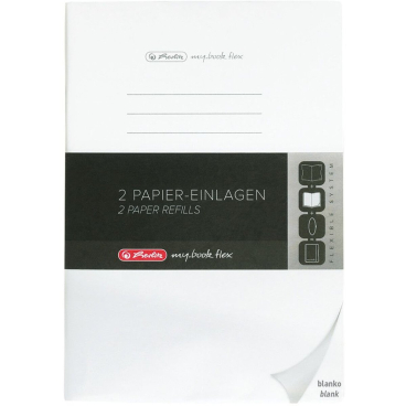 Einlagenheft flex A5 40 Blatt blanko (6) VE=2 Stück Einlagenheft flex A5 40 Blatt blanko (6) VE=2 Stück - Bild-Darstellung des Produktes 1