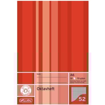Oktavheft A6 32 Blatt kariert Oktavheft A6 32 Blatt kariert - Bild-Darstellung des Produktes 1