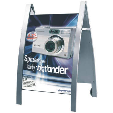 Plakatständer Boston A1 fahrbar silber Plakatständer Boston A1 fahrbar silber - Bild-Darstellung des Produktes 1