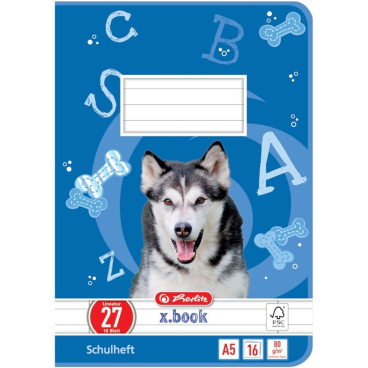 Schulheft A5 16 Blatt Lineatur 27 FSC Mix Schulheft A5 16 Blatt Lineatur 27 FSC Mix - Bild-Darstellung des Produktes 1
