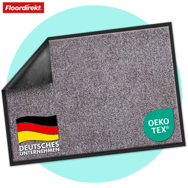Floordirekt Schmutzfangmatte Rhine - Für Innen- und Außenbereiche Unicolor - Beige-Grau 60 x 90 cm Beige-Grau 60 x 90 cm - Bild-Darstellung des Produktes 1