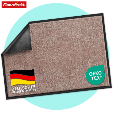 Floordirekt Schmutzfangmatte Rhine - Für Innen- und Außenbereiche Unicolor - Hellbeige 90 x 120 cm Hellbeige 90 x 120 cm - Bild-Darstellung des Produktes 1