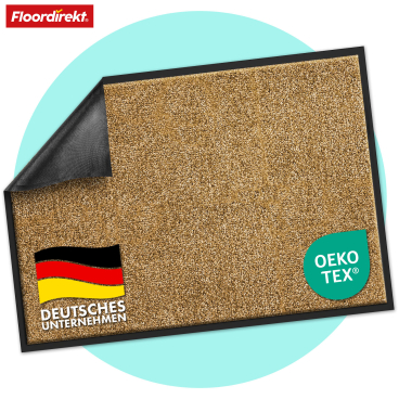 Floordirekt Schmutzfangmatte Rhine - Für Innen- und Außenbereiche Unicolor - Beige 90 x 600 cm Beige 90 x 600 cm - Bild-Darstellung des Produktes 1