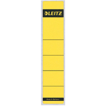 LEITZ Ordnerrücken-Etiketten, kurz / schmal 1 Packung = 10 Etiketten, B)39 x (H)192 mm, gelb - Bild-Darstellung des Produktes 1