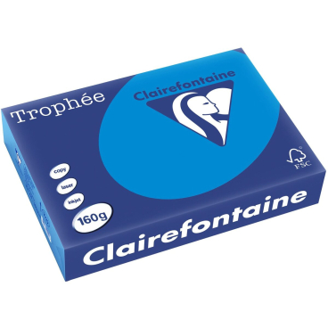 Kopierpapier Trophee A4 160g/qm VE=250 Blatt karibik-blau Kopierpapier Trophee A4 160g/qm VE=250 Blatt karibik-blau - Bild-Darstellung des Produktes 1