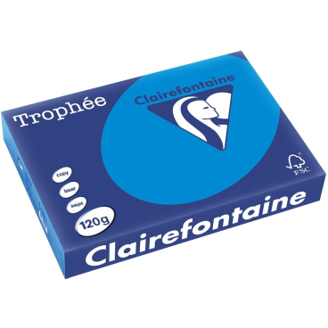 Kopierpapier Trophee A4 120g/qm VE=250 Blatt karibik-blau Kopierpapier Trophee A4 120g/qm VE=250 Blatt karibik-blau - Bild-Darstellung des Produktes 1