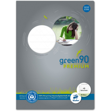 Hausaufgabenheft Green A5 48 Blatt Hausaufgabenheft Green A5 48 Blatt - Bild-Darstellung des Produktes 1