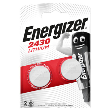 Knopfzellen-Batterie Lithium CR2430 3,0 Volt - 2 Stück. Knopfzellen-Batterie Lithium CR2430 3,0 Volt - 2 Stück. - Bild-Darstellung des Produktes 1