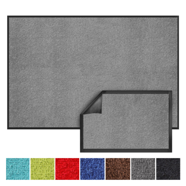 Floordirekt Schmutzfangmatte Monochrom aus Polyamid - Antistatisch Waschbar bis 30 °C - Silbergrau 200 x 600 cm Silbergrau 200 x 600 cm - Bild-Darstellung des Produktes 1