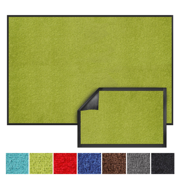 Floordirekt Schmutzfangmatte Monochrom aus Polyamid - Antistatisch Waschbar bis 30 °C - Limone 40 x 60 cm Limone 40 x 60 cm - Bild-Darstellung des Produktes 1