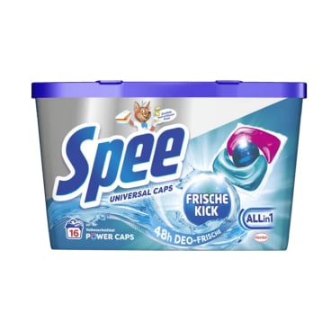 Spee Power Caps Frische Kick Vollwaschmittel, 16 WL 1 Box = 16 Caps à 12 g, 16 WL - Bild-Darstellung des Produktes 1