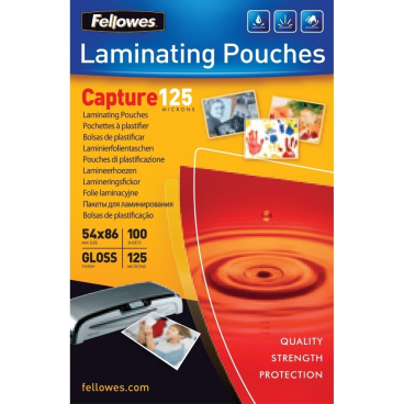 Laminierfolien Capture 54x86mm 125mic VE=100 Stück glänzend Laminierfolien Capture 54x86mm 125mic VE=100 Stück glänzend - Bild-Darstellung des Produktes 1
