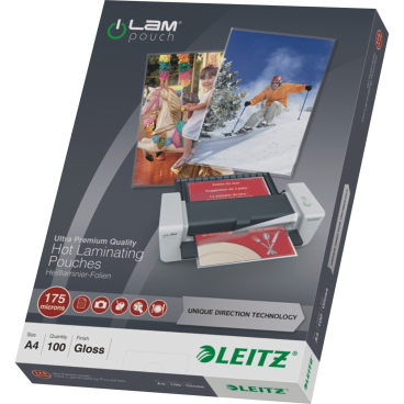 Laminiertaschen iLAM A4 175mic glänzend VE=100 Stück Laminiertaschen iLAM A4 175mic glänzend VE=100 Stück - Bild-Darstellung des Produktes 1
