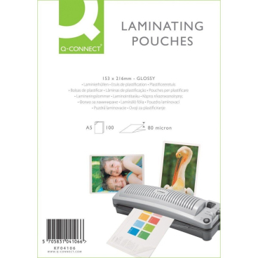 Laminiertaschen A5 2x80my glänzend VE=100 Stück Laminiertaschen A5 2x80my glänzend VE=100 Stück - Bild-Darstellung des Produktes 1