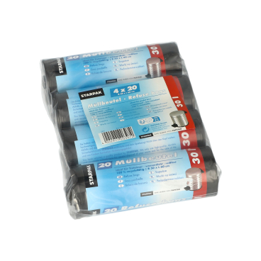 Müllbeutel 12397 60x50cm 30l LDPE grau 4x20 Stück Müllbeutel 12397 60x50cm 30l LDPE grau 4x20 Stück - Bild-Darstellung des Produktes 1