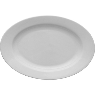 Ovale Servierplatte, Porzellan, Lubiana, Serie Kaszub/Hel, 240x160 mm 6x Servierplatte - Bild-Darstellung des Produktes 1