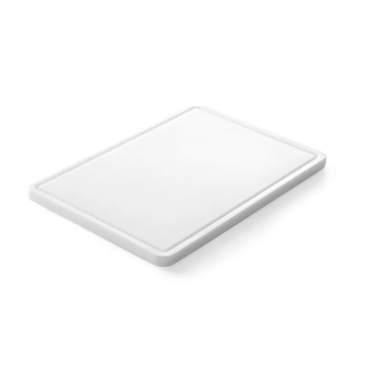 Schneidbrett mit Rille, HENDI, Weiß, 355x250x(H)15mm 826362 - Bild-Darstellung des Produktes 1