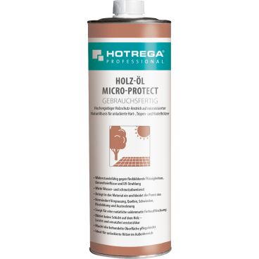 HOTREGA® PROFESSIONAL Holz-Öl Micro-Protect Holzschutz 1 Liter - Sprühdose - Bild-Darstellung des Produktes 1
