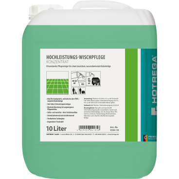 HOTREGA® PROFESSIONAL Hochleistungs-Wischpflege 10 Liter - Kanister - Bild-Darstellung des Produktes 1