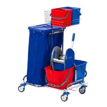 Floorstar GW 2 SOLID Gerätewagen, verchromt Fassungsvermögen: 2 x 120 Liter - Bild-Darstellung des Produktes 1