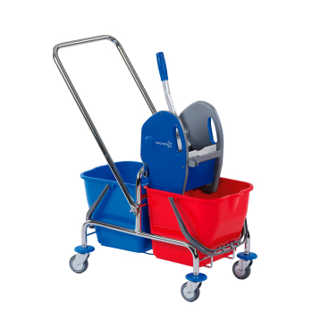 Floorstar Doppelfahrwagen 2 x 17 l, verchromt DOFA 20 D - Bild-Darstellung des Produktes 1
