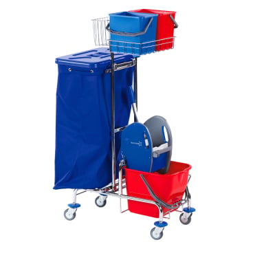 Floorstar GW 1 SOLID Gerätewagen, verchromt Fassungsvermögen: 2 x 70 Liter - Bild-Darstellung des Produktes 1