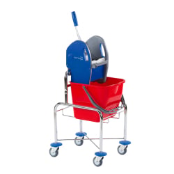 Floorstar GmbH Floorstar Einfachfahrwagen "top" erhöht 17l SOLID, verchromt, Erhöhte Bauform erspart anstrengendes Bücken, EFA 20 T