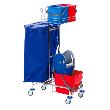 Floorstar GW 1 SOLID Gerätewagen, verchromt Fassungsvermögen: 2 x 120 Liter - Bild-Darstellung des Produktes 1