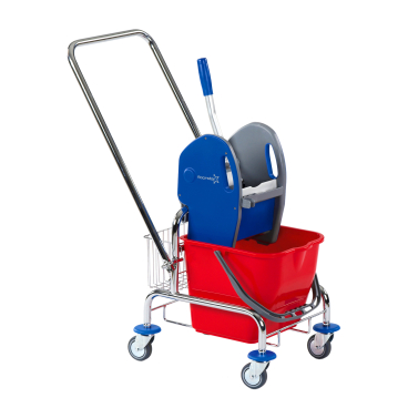Floorstar Einfachfahrwagen 25 l Deichsel, Korb SOLID, verchromt EFA 25 DK - Bild-Darstellung des Produktes 1