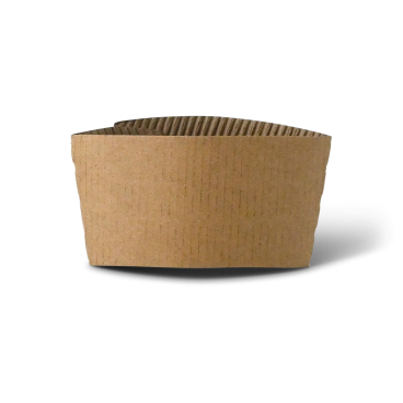 Greenbox Bechermanschetten Verbrühschutz für Kaffeebecher, braun 1 Packung = 50 Stück, für 300, 400 und 500 ml - Bild-Darstellung des Produktes 1