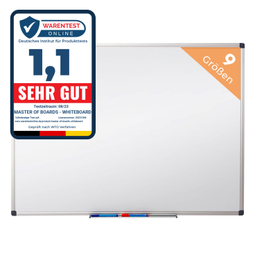 Floordirekt Premium Whiteboard Master of Boards - Speziallackiert Magnethaftend Kratzfest - 80 x 110 cm 80 x 110 cm - Bild-Darstellung des Produktes 1