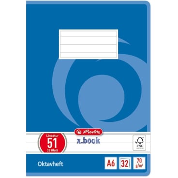 Oktavheft A6 32 Blatt liniert Oktavheft A6 32 Blatt liniert - Bild-Darstellung des Produktes 1