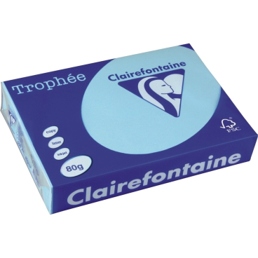 Kopierpapier Trophee Pastell A4 80g/qm eisblau VE=500 Blatt Kopierpapier Trophee Pastell A4 80g/qm eisblau VE=500 Blatt - Bild-Darstellung des Produktes 1